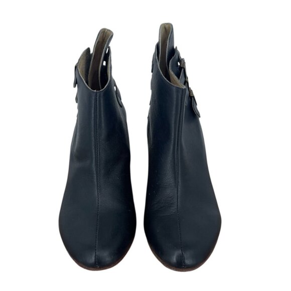 Fortress of Inca Navy Ankle Gabriela Bootie with Buckle Details Size 8 - Picture 2 of 8